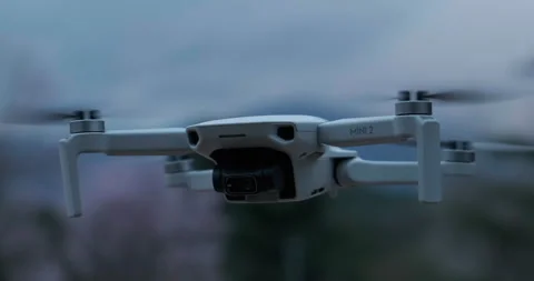 Drone DJI Mavic Mini rotating (yaw) / Broll Stock Footage 175670881