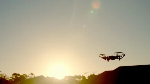 Drone does Backflap Stock Footage 94242229