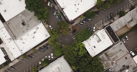 Drone - Downtown Camas 4 Stock Footage 106422144