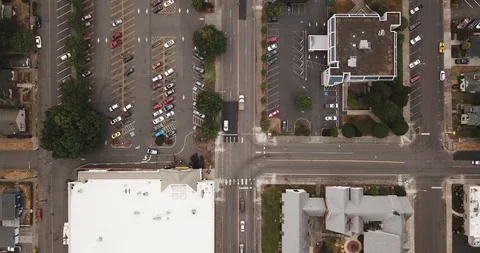 Drone - Downtown Camas 7 Stock Footage 106427242