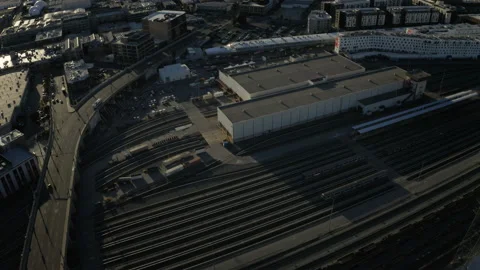 Drone Downtown LA 4K 30FPS Stock Footage 132747652