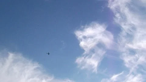 Drone. A drone flies high in the sky. Stock Footage 295944985