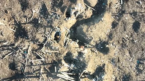 Drone Drops Grenade/bomb Stock Footage 276312207