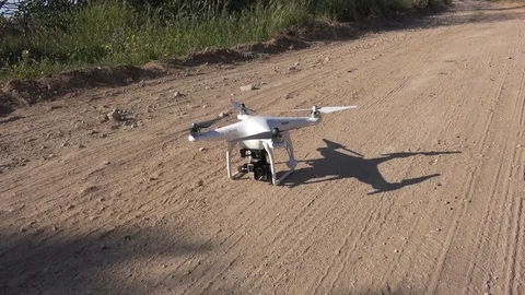 Drone during take off Stock Footage 127610551