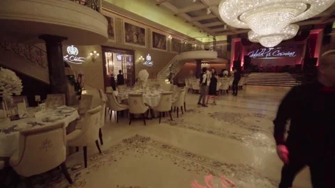 Drone elegant salon view 스톡 동영상 156834418