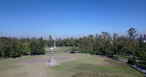 Drone Elevator Reveals Mexico City Skyline. Video stock 126048508