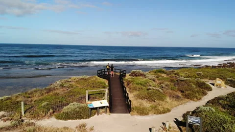 Drone of empty  beach in Australia 库存影片 149324197