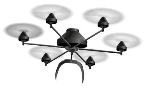 Drone Empty Illustrazione stock