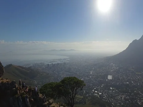 Drone Establish Cape Town 01 Stock Footage 76845085