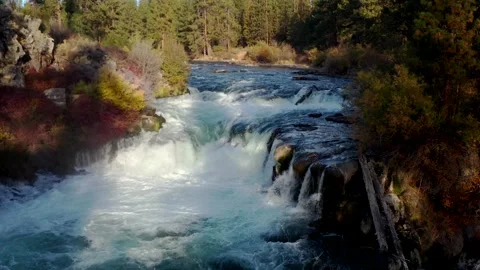 Drone Fall Morning Stock Footage 249847215