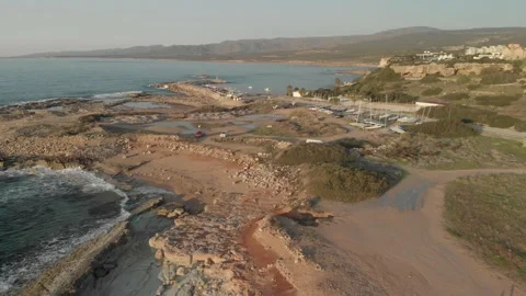 Drone Fast Fishing Harbour Stock Footage 156014953