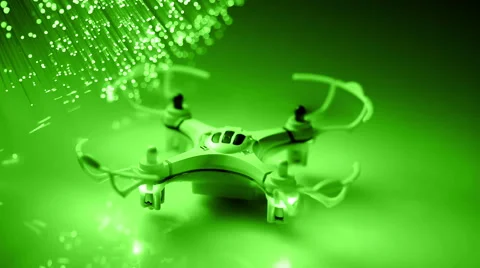 Drone with Fiber optics background, shot in HD Stock Footage 65823741