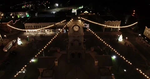 Drone filming a Texas Courthouse Stock Footage 167771329