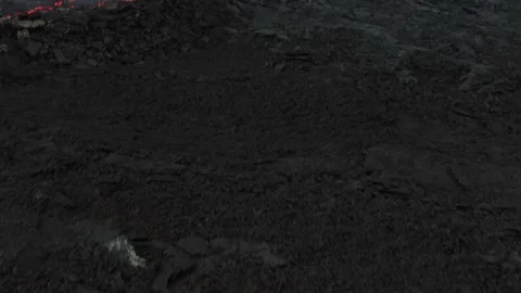 Drone Films Active Volcano Eruption in Iceland 2022 스톡 동영상 210234151