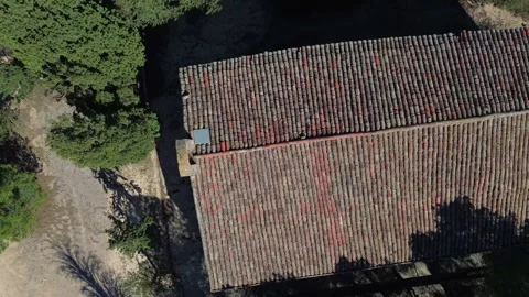 Drone Flat Shot of Ermita de Sant Bonifaci Stock-Footage 286051804