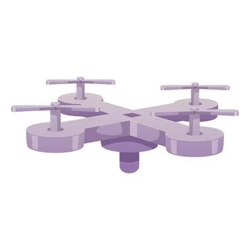 Drone flat vector icon, flying wireless quadcopter with remote controllers Illustrazione stock