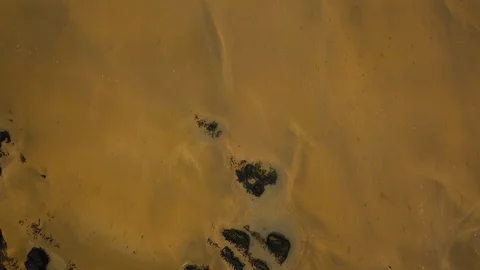 The drone flies above the beach. Stock Footage 114179648
