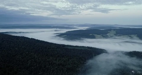 The drone flies above the mountains. Stock-Footage 108013390