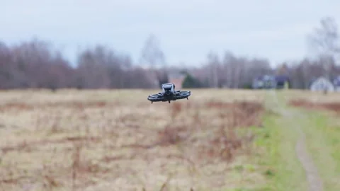 Drone flies in a circle Stock Footage 235466927