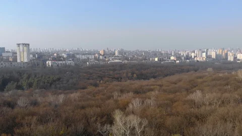 Drone Flies To The City Stock Footage 126730067
