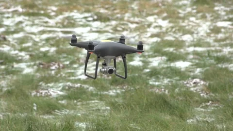 The drone flies. Close up Stock Footage 146306497