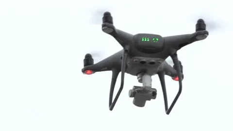 The drone flies. Close up Stock Footage 146306537