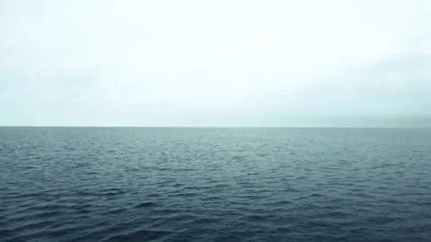 Drone flies closely over the ocean. Flight Over A Sea Surface. Flight over .. 스톡 동영상 234289649
