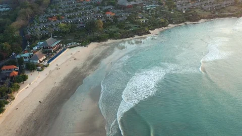 Drone flies to the direction of the coast. Stock Footage 112637288