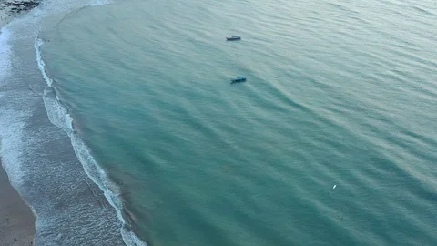 Drone flies in the evening. Stock Footage 112635323