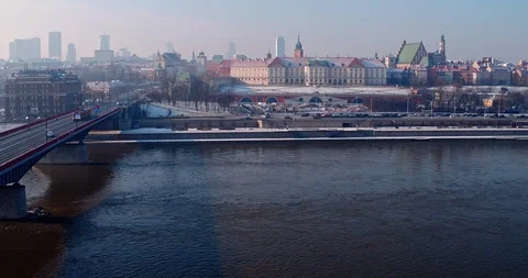 Drone flies from the left to the right, at the beginning next to the ?l?sko-D Stock Footage 112151607