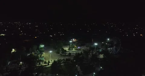 A drone flies at night on an ancient complex Kalyan Minaret. Stock Footage 271173639