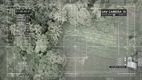 Drone flies over a forest in Southeast Asia. Drone is looking for forest fires. 库存影片 97930219