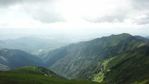 The drone flies over the gorge at high altitude Stock Footage 137921393