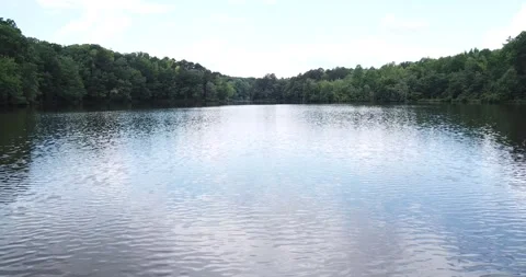 Drone Flies over water Stock Footage 245456051