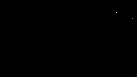 Drone flies through firework display at night 13 Video stock 160129417