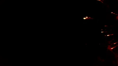 Drone flies through firework display at night 12 Video stock 160129442