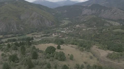 A drone flies through in nature Stock Footage 252993831