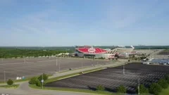 Aerial view of a football stadium, Arrowhead Stadium, Kansas City,  Missouri, USA - SuperStock