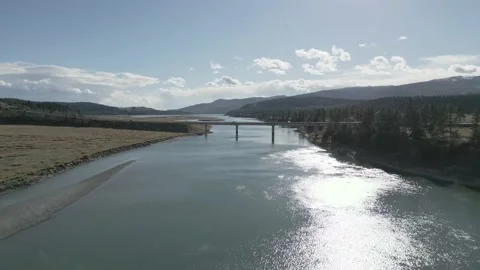 Drone Flies under bridge 4K 動画素材 220637145