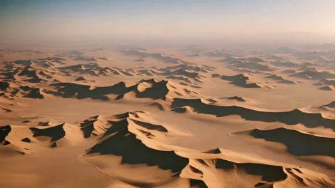 Drone Flight Above the Dunes of the Desert Stock Footage 279076087