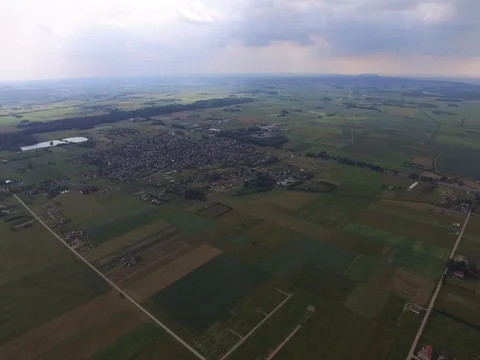 Drone flight above the fields Stock Footage 85087402