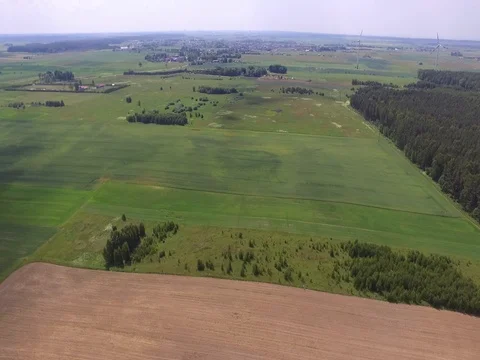 Drone flight above the fields Stock Footage 85088667