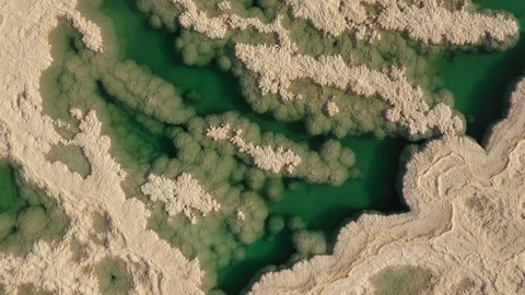 Drone flight abstract pattern salt Stock Video Pond5