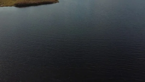 Drone Flight Aerial UAV Donegal National Park, Ireland Stock Footage 92007686