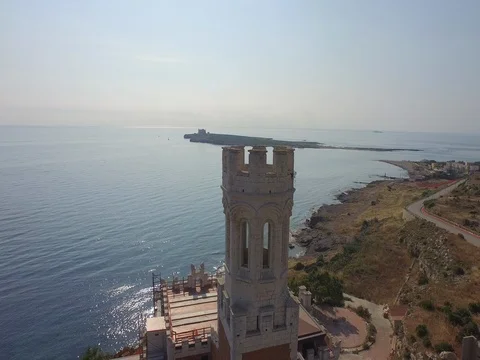 Drone Flight around the castle Stock Footage 72552081