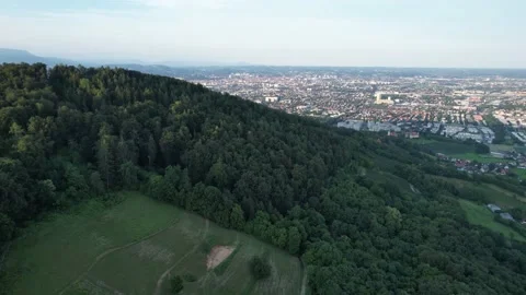 Drone flight in background graz (Austria) in 4k Stock Footage 200961340