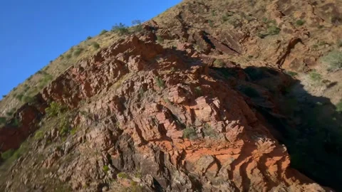 Drone flight between the creeks in the Northern Territory, Australia Stock Footage 262931672