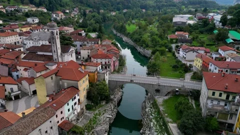 Drone flight. Czech Republic. River. Bridge. Stock-Footage 296781834