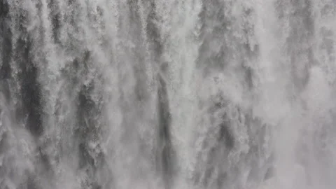 Drone Flight Of Dettifoss Waterfall Stock Footage 213889033