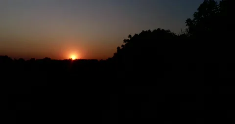 Drone flight during sunset - 4K/UHD stock video Stock Footage 140676472